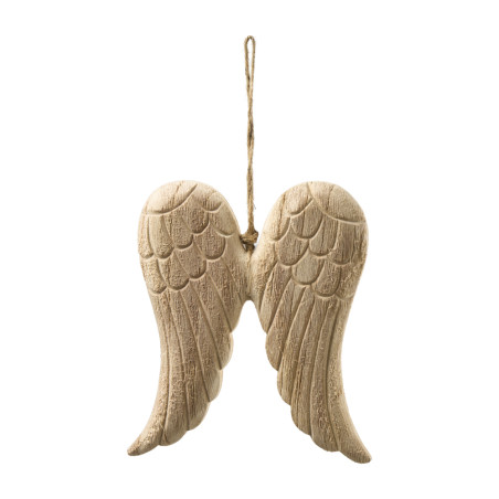 Sachet de 2 ailes en bois à suspendre H. 22cm - Shine - Grossiste dé