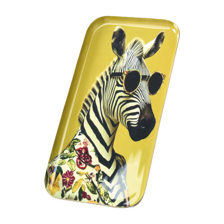 Plateau en metal - Zebre - Grossiste déco de Noël