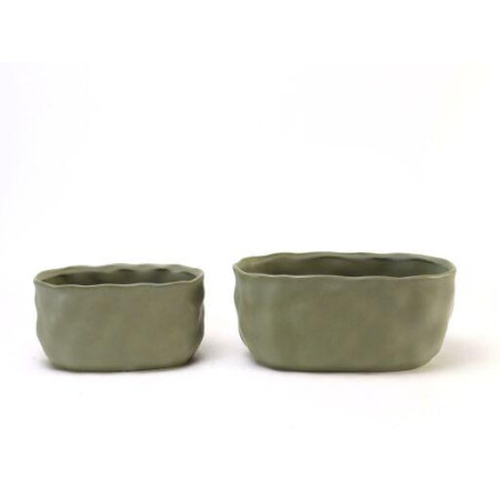 Jardinière irregulière 2 tailles - Douceur - Grossiste déco de Noël