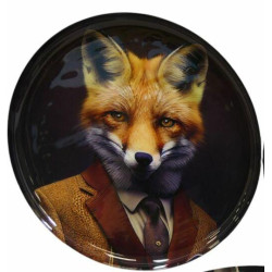Tableau mural en metal - Renard - Grossiste déco de Noël