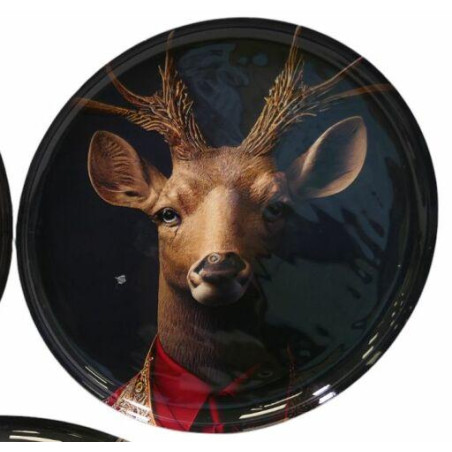 Tableau mural en metal - Cerf - Grossiste déco de Noël