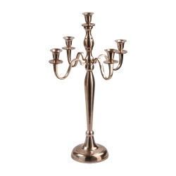 Chandelier 5 bras bronze 2 tailles - Angélik - Grossiste déco de Noë