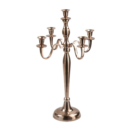 Chandelier 5 bras bronze 2 tailles - Angélik - Grossiste déco de Noë