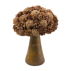 Champignon en pomme de pin 2 tailles - Divine - Grossiste déco de No