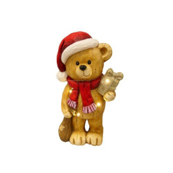 Ours debout avec led - Saphir - Grossiste déco de Noël