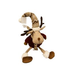 Elan en tissu - Rubis - Grossiste déco de Noël