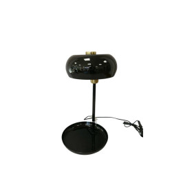 Lampe de table en métal noir - Magiko - Grossiste déco de Noël