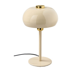 Lampe de table en métal crème - Magiko - Grossiste déco de Noël