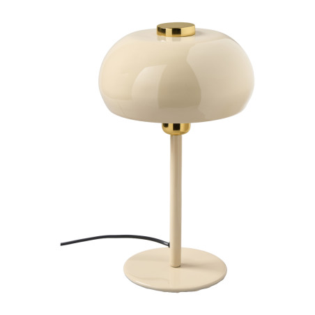 Lampe de table en métal crème - Magiko - Grossiste déco de Noël
