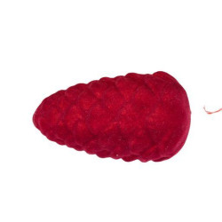 Sachet de 2 pommes de pin floquee 2 tailles 2 couleurs - Mistral - G