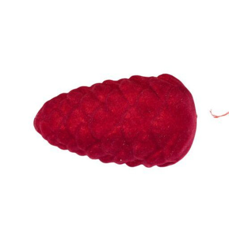 Sachet de 2 pommes de pin floquee 2 tailles 2 couleurs - Mistral - G