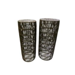 Ensemble de 2 colonnes en plastique tréssé - Cascade