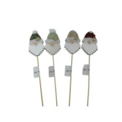 Sachet de 12 pics tête de pere noël - Yulia