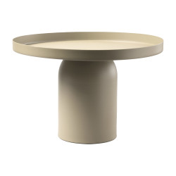 Assiette en métal sur support 2 tailles - Frosted - Grossiste en décoration de noel pour professionnels