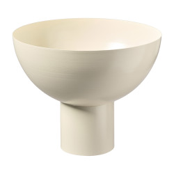 Bol sur pied crème 2 tailles - Vernalis - Grossiste en décoration de noel pour professionnels