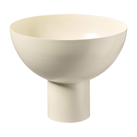 Bol sur pied crème 2 tailles - Vernalis - Grossiste en décoration de noel pour professionnels