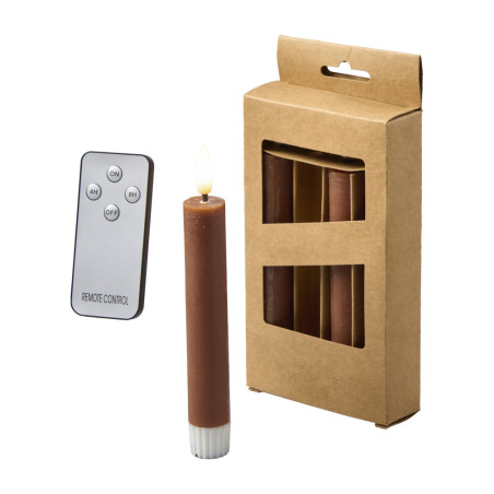 Boite de 4 bougies led 2 couleurs - Winter - Grossiste en décoration de noel pour professionnels