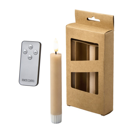 Boite de 4 bougies led 2 couleurs - Winter - Grossiste en décoration de noel pour professionnels