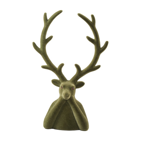 Buste de cerf vert 60cm - Northstar - Grossiste en décoration de noel pour professionnels