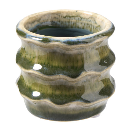 Cache-pot structuré D. 7.5cm - Holly - Grossiste en décoration de noel pour professionnels