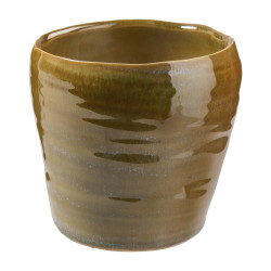 Cache-pot rond en céramique 2 tailles - Fireside - Grossiste en décoration de noel pour professionnels