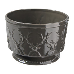 Coupe renne gris foncé - Roselin - Grossiste en décoration de noel pour professionnels