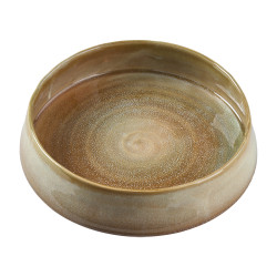 Coupe ronde en céramique brun clair 2 tailles - Caramel - Grossiste en décoration de noel pour professionnels