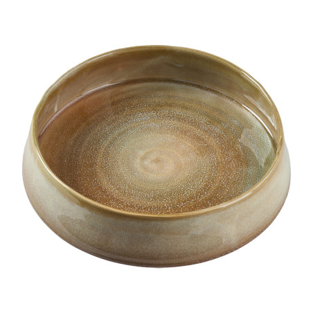 Coupe ronde en céramique brun clair 2 tailles - Caramel - Grossiste en décoration de noel pour professionnels