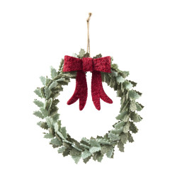 Couronne a suspendre 25cm - Vanilla - Grossiste en décoration de noel pour professionnels