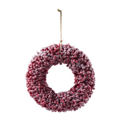 Couronne de baies enneigées - Mulberry - Grossiste en décoration de noel pour professionnels