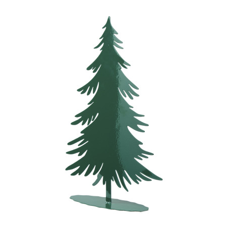 Sapin en métal sur socle vert - Snowglob - Grossiste en décoration de noel pour professionnels