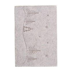 Paquet de 4 set de table en feutrine - Glacial - Grossiste en décoration de noel pour professionnels