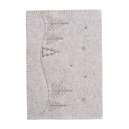 Paquet de 4 set de table en feutrine - Glacial - Grossiste en décoration de noel pour professionnels