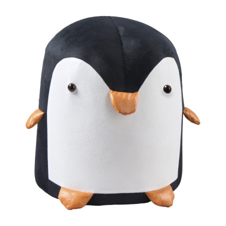 Pouf en tissu pingouin - Yuletide - Grossiste en décoration de noel pour professionnels