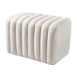 Pouf en tissu rectangulaire - Northpole - Grossiste en décoration de noel pour professionnels