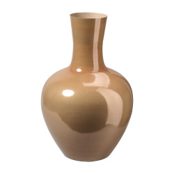 Vase en métal col étroit or - Bellflower - Grossiste en décoration de noel pour professionnels