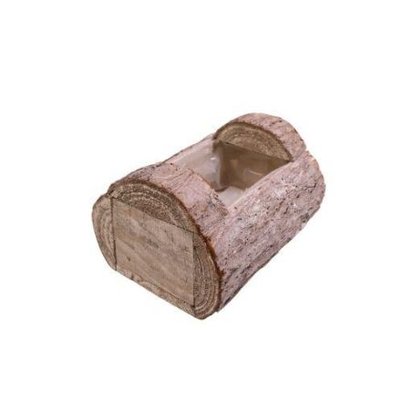 Jardinière en tronc naturel 2 tailles - Blitzen