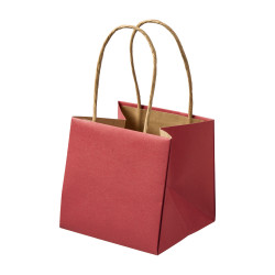 Paquet de … sacs en papier rouge 3 tailles - Scarlet - Grossiste en décoration de noel pour professionnels