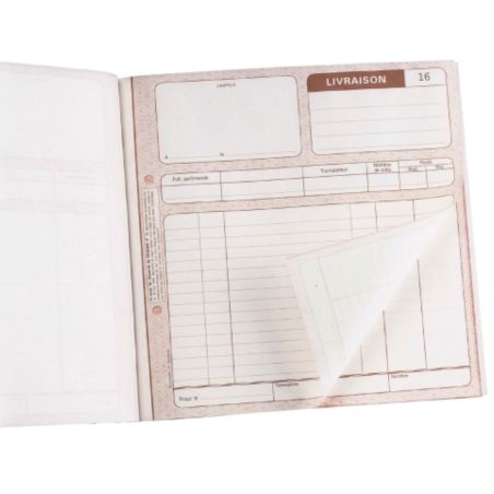 Carnet bon de livraison 50 pages