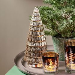 Sapin de noel en argent 2 tailles - Nuage