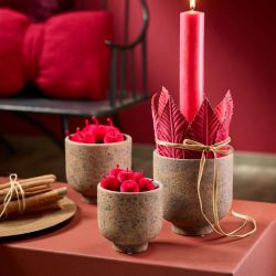Cache-pot brun 3 tailles - Splendeur
