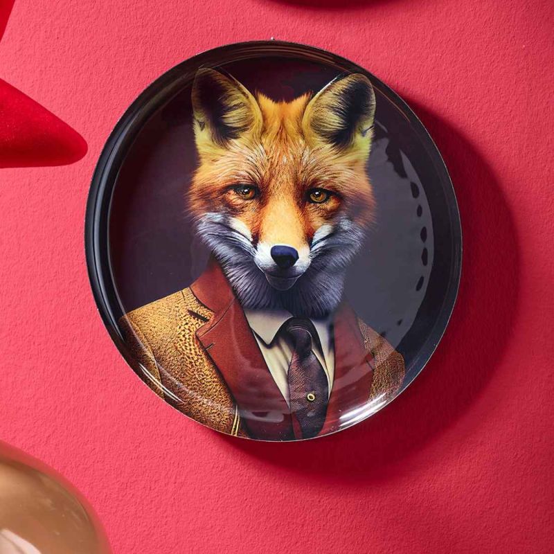 Tableau mural en metal - Renard