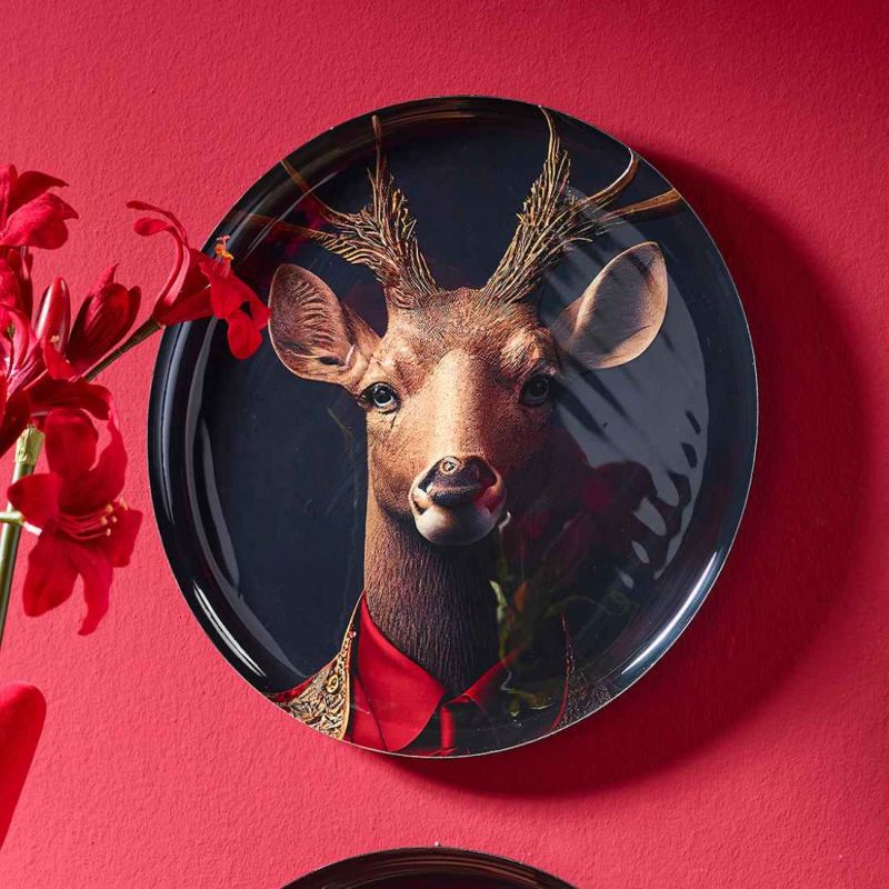 Tableau mural en metal - Cerf