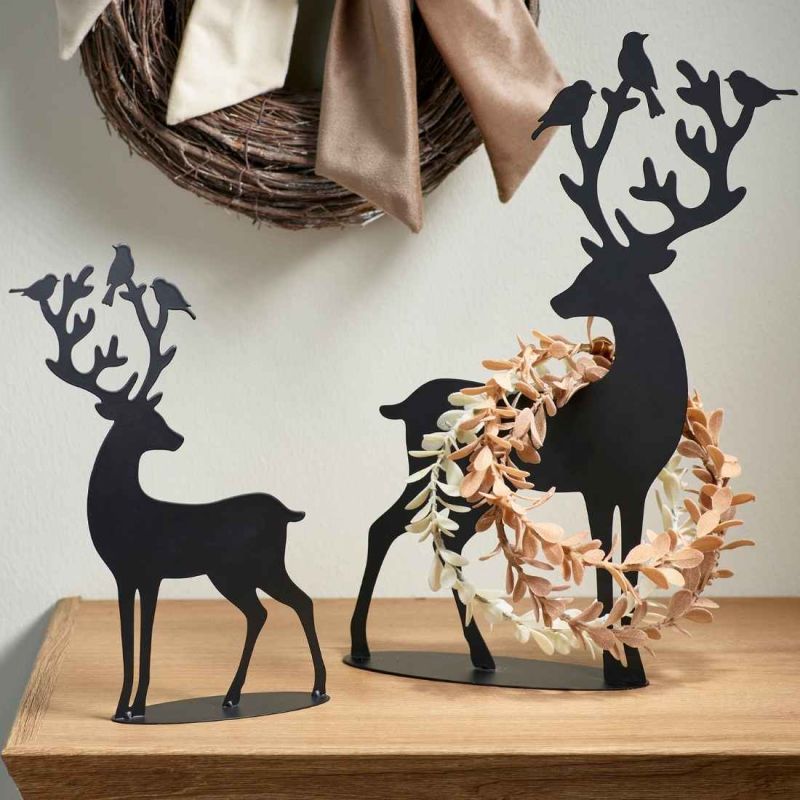Ensemble de 2 cerfs en métal - Celebria