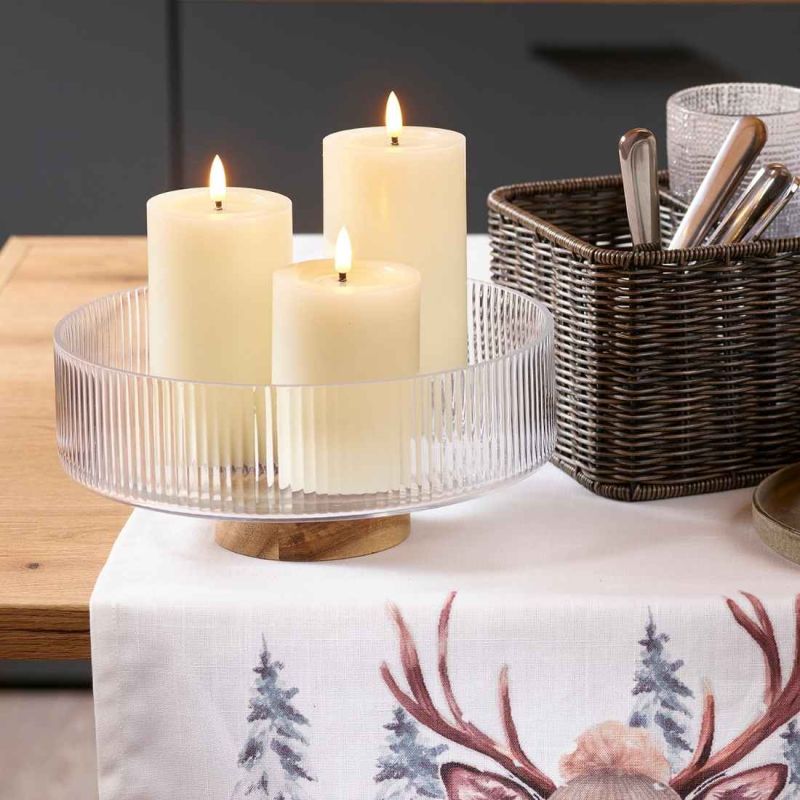 Coupe en verre base bois - Pommepin