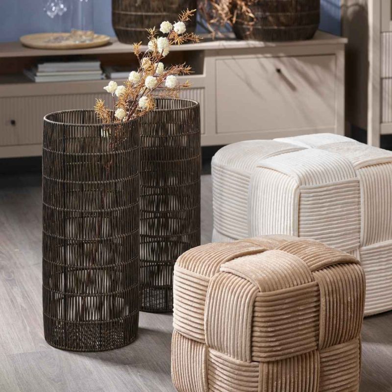 Ensemble de 2 colonnes en plastique tréssé - Cascade