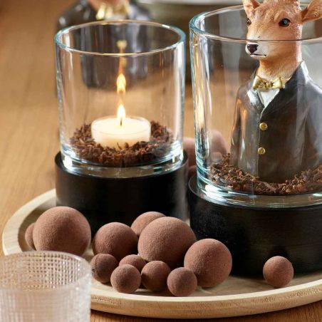 Sachet de 10 boules marron - Starlit