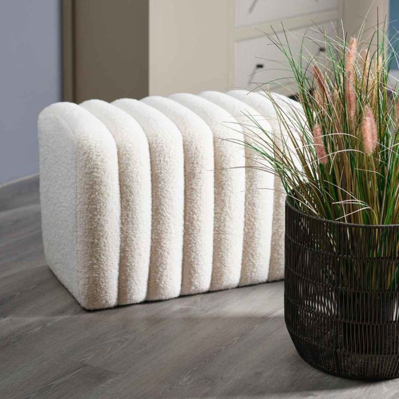 Pouf en tissu rectangulaire - Northpole