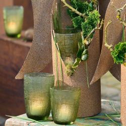 Verre vert 2 hauteurs - Whisky