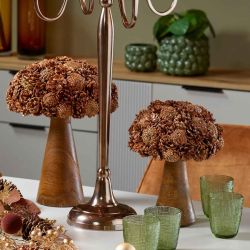 Champignon en pomme de pin 2 tailles - Divine